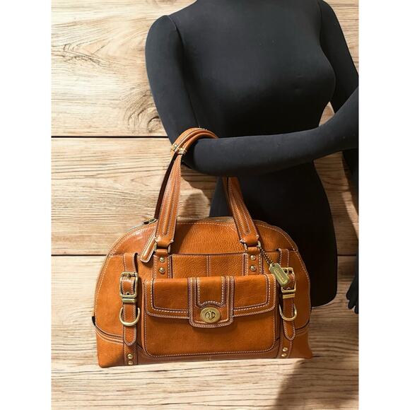 Y2K Coach 11085 Miranda Vintage Leather Satchel Bag - Picture 7 of 10